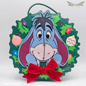 Disney Winnie the Pooh Eeyore Holiday Wreath Convertible Light-Up Mini Backpack